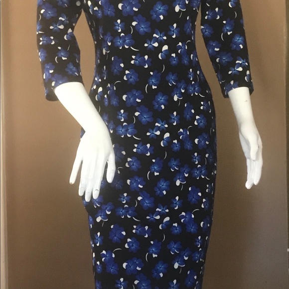 Womens Elegant Square Neck Casual Sheath Dress - Picture 8 of 8